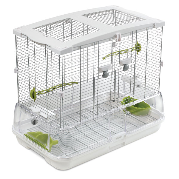 Vision bird cage sales stand with cabinet